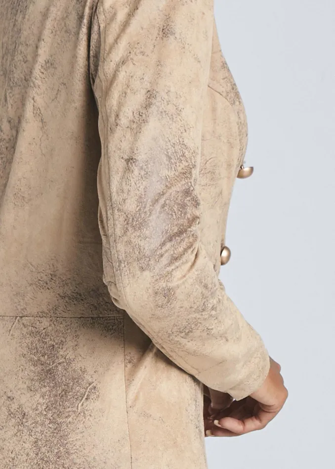 Highlow Fauxsuede Blazer Brown Multi Women VENUS Jackets