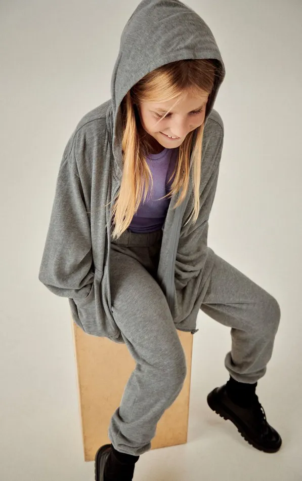 Hoodie Sonoma Heather Grey Kids American Vintage Sweatshirts