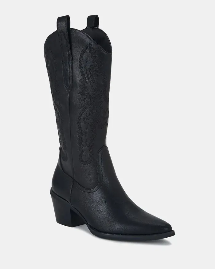 HOWDY BLACK Cowboy Boots NOVO Shoes Women