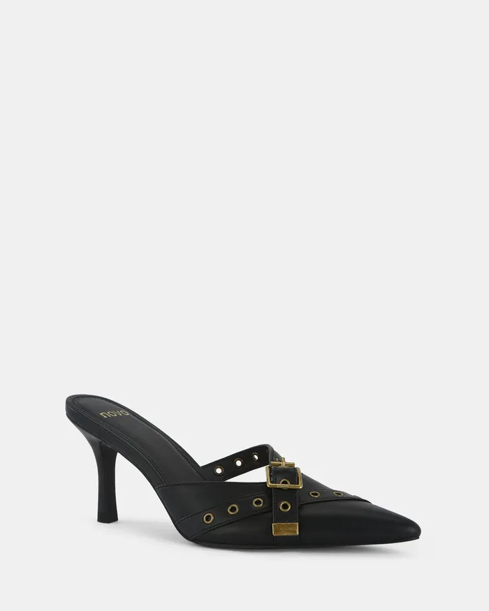 ISORELLA BLACK High Heels Women Pumps NOVO Shoes