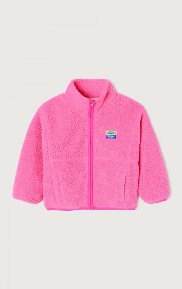 Jacket Hoktown Acid Pink Melange Kids American Vintage Jackets and Coats Jacket Hoktown Acid Pink Melange Kids American Vintage Jackets and Coats