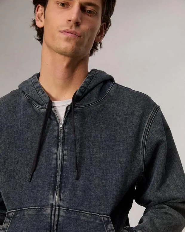 Jackets and Coats Men Rag and Bone Rbstride Denim Zip Hoodie Bradbury