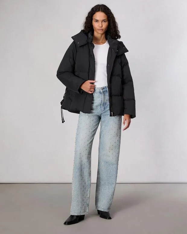 Jackets and Coats Women Rag and Bone Lenny Down Jacket Black