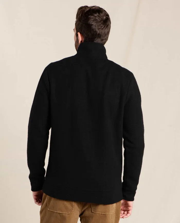 Jackets and Layers Men8217s Kennicott Quarter Zip Sweater Black ToadandCo