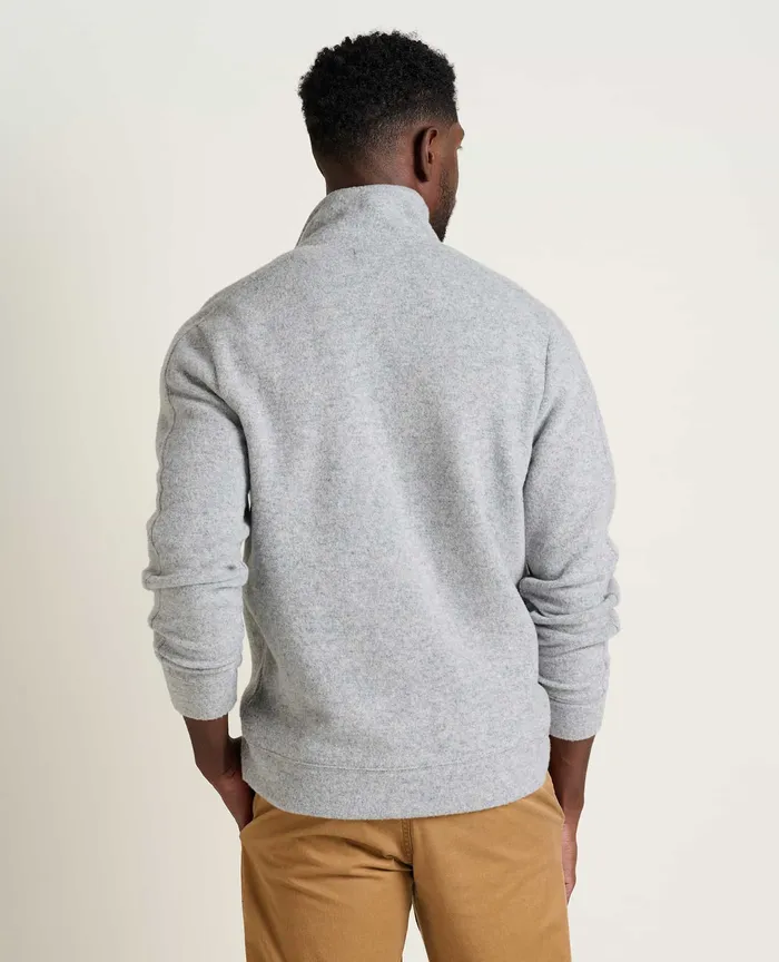 Jackets and Layers ToadandCo Men8217s Kennicott Quarter Zip Sweater Heather Grey