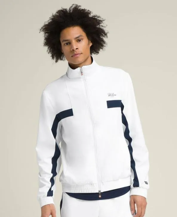 Jackets and Vests Men Wilson Grand Slam Jacket Bright White