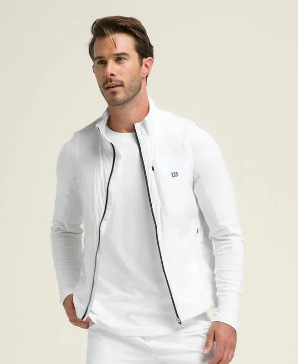 Jackets and Vests Men Wilson On The Go Vest Bright White