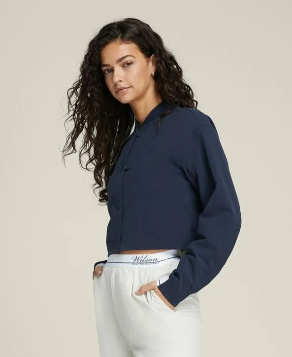 Jackets and Vests Women Wilson Wynne Cropped Jacket Classic Navy