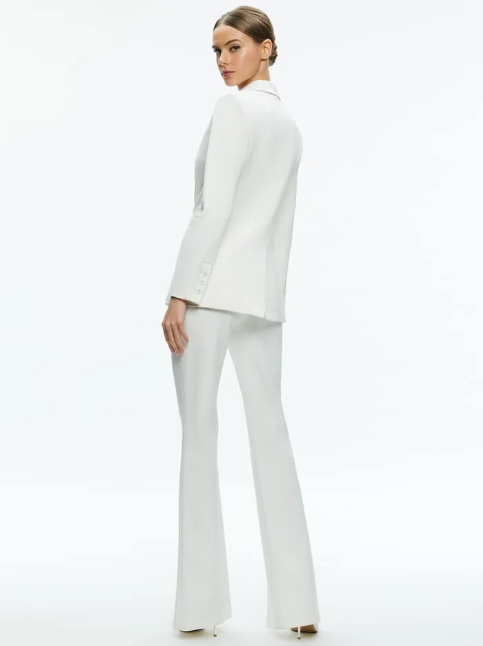Jackets Coats Women Alice Olivia Breann Fitted Blazer Off White