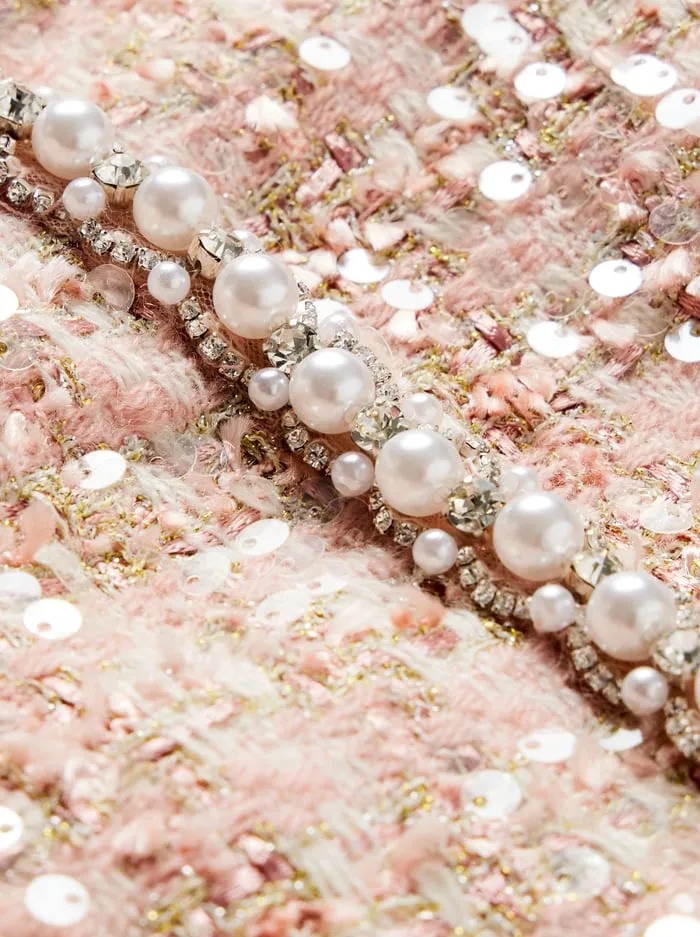 Jackets Coats Women Alice Olivia Kidman Jacket Pearl Blush