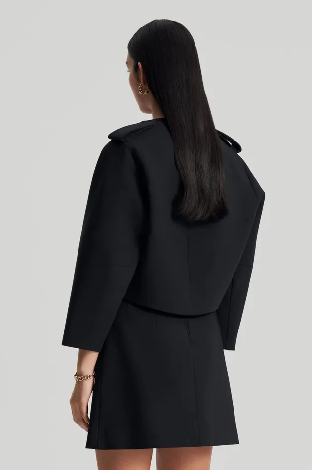 Jackets Women Scanlan Theodore CADY COCOON SLEEVE JACKET Black