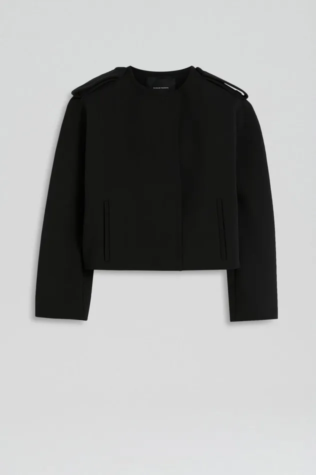 Jackets Women Scanlan Theodore CADY COCOON SLEEVE JACKET Black