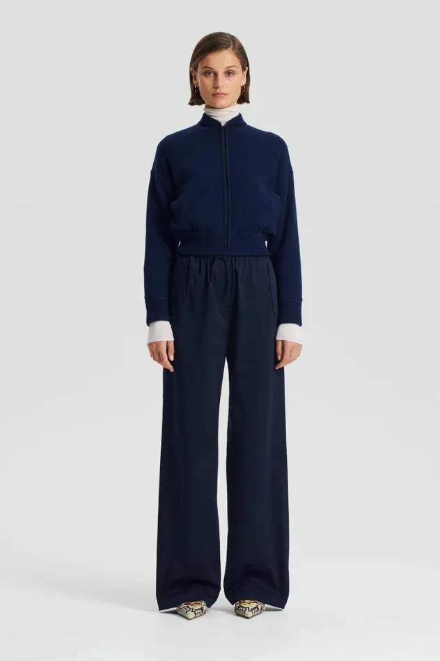 Jackets Women Scanlan Theodore CASHMERE BOMBER Navy X