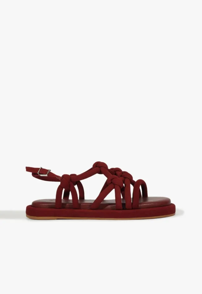 Janet Sandal Red Women Schutz Shoes Flats