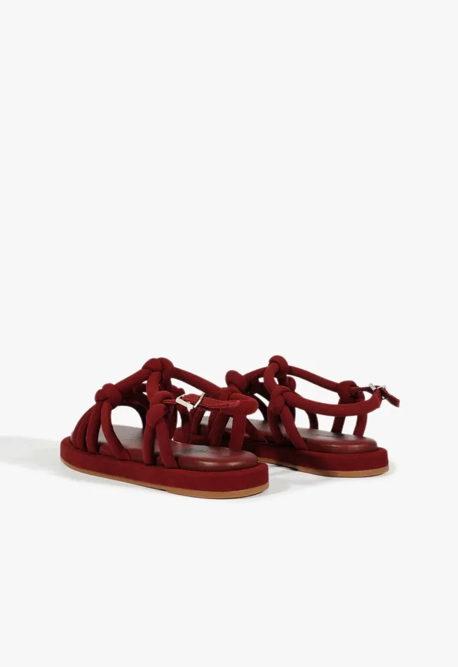 Janet Sandal Red Women Schutz Shoes Flats