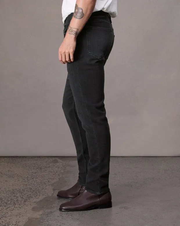 Jeans Men Rag and Bone Fit 2 Slim Fit Jean Rbstride Denim Washed Black