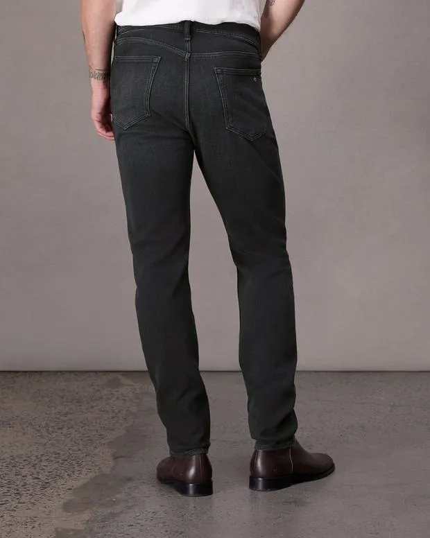 Jeans Men Rag and Bone Fit 2 Slim Fit Jean Rbstride Denim Washed Black