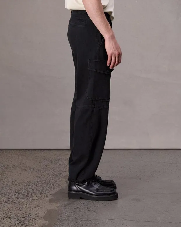 Jeans Men Rag and Bone Fit 4 Straight Fit Cargo Jean Lightweight Rigid Denim Black