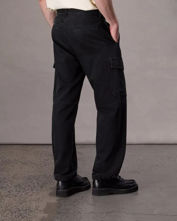 Jeans Men Rag and Bone Fit 4 Straight Fit Cargo Jean Lightweight Rigid Denim Black