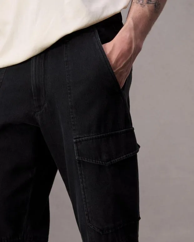 Jeans Men Rag and Bone Fit 4 Straight Fit Cargo Jean Lightweight Rigid Denim Black