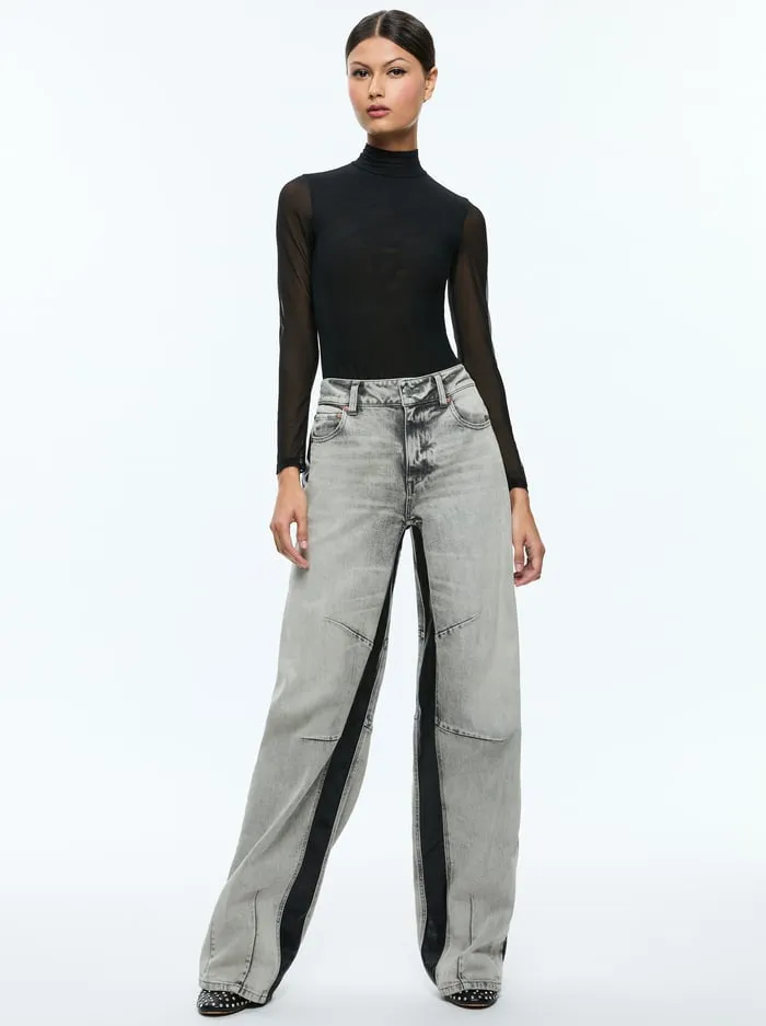 Jeans Women Alice Olivia Parker Jean Hayden Smokey Grey