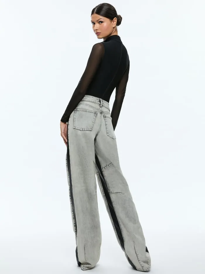 Jeans Women Alice Olivia Parker Jean Hayden Smokey Grey