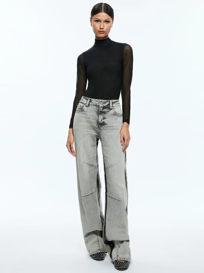 Jeans Women Alice Olivia Parker Jean Hayden Smokey Grey