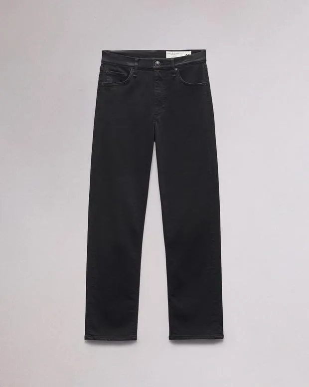 Jeans Women Rag and Bone Flexi Harlow Straight Jean Flexi Smooth and Sculpt Denim Black
