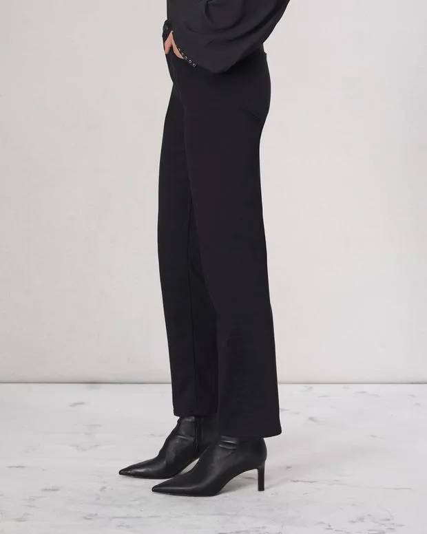 Jeans Women Rag and Bone Flexi Harlow Straight Jean Flexi Smooth and Sculpt Denim Black