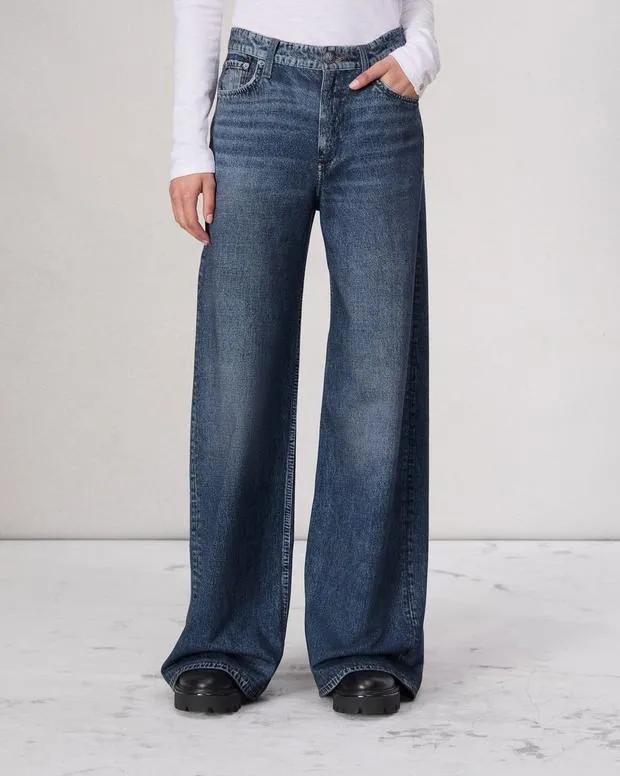 Jeans Women Rag and Bone Miramar Terry Sofie WideLeg Pant Cotton Terry Kimber