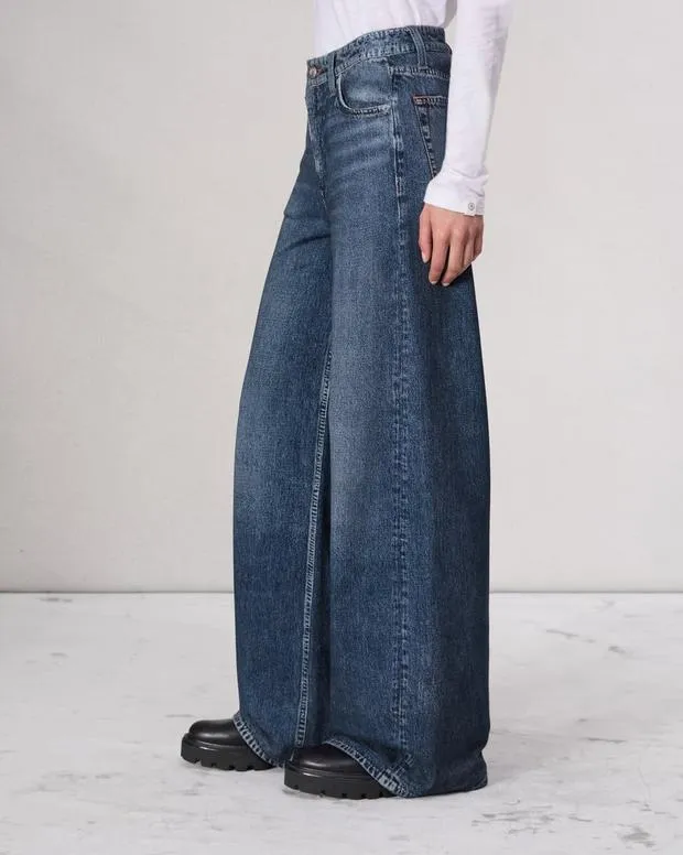 Jeans Women Rag and Bone Miramar Terry Sofie WideLeg Pant Cotton Terry Kimber