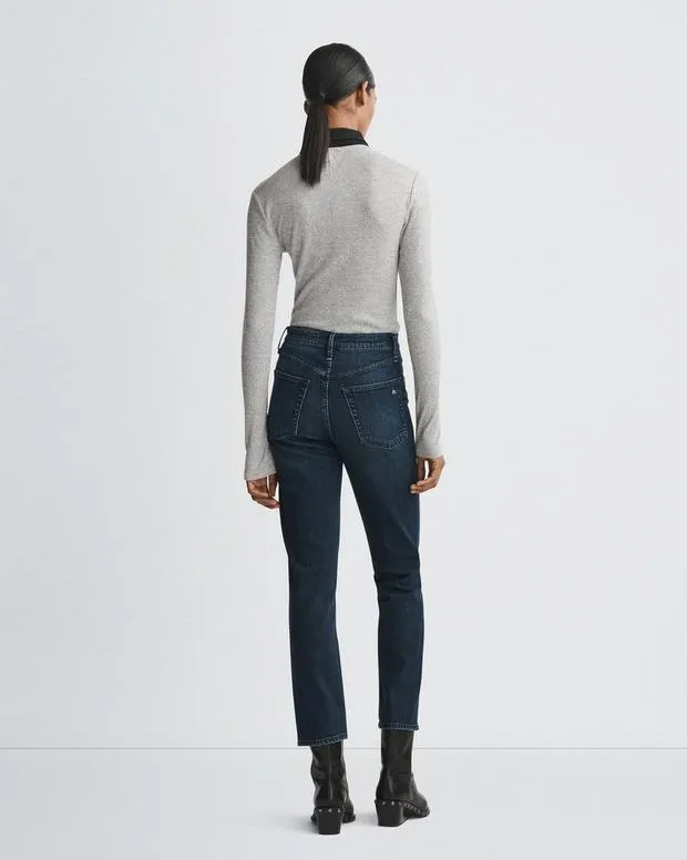 Jeans Women Rag and Bone Wren Ankle Slim Jean Vintage Stretch Denim Ella