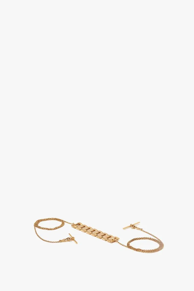 Jewellery Women Victoria Beckham Exclusive Chain Wrap Necklace In Brushed Gold Jewellery Women Victoria Beckham Exclusive Chain Wrap Necklace In Brushed Gold