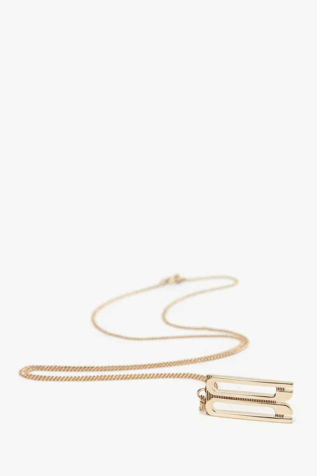 Jewellery Women Victoria Beckham Exclusive Frame Necklace In Gold Jewellery Women Victoria Beckham Exclusive Frame Necklace In Gold