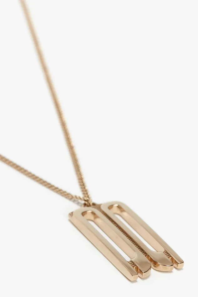 Jewellery Women Victoria Beckham Exclusive Frame Necklace In Gold Jewellery Women Victoria Beckham Exclusive Frame Necklace In Gold