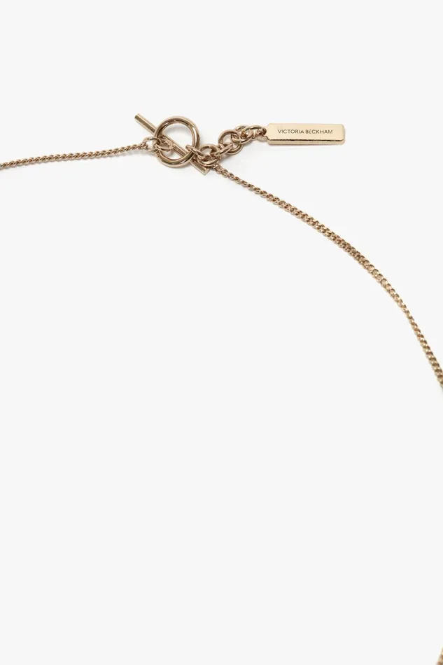 Jewellery Women Victoria Beckham Exclusive Resin Pendant Necklace In Light GoldBlack Jewellery Women Victoria Beckham Exclusive Resin Pendant Necklace In Light GoldBlack