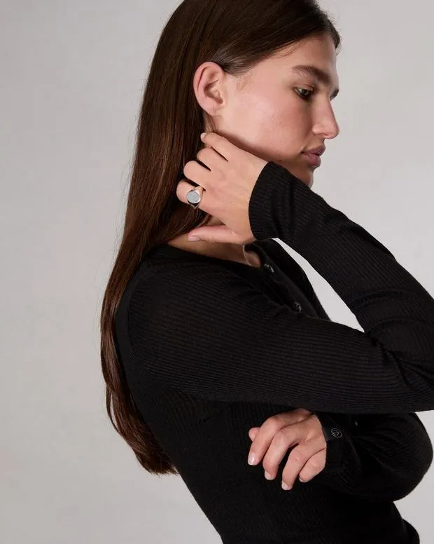 Jewelry WomenMen Rag and Bone The Oval Signet Ring Sterling Silver