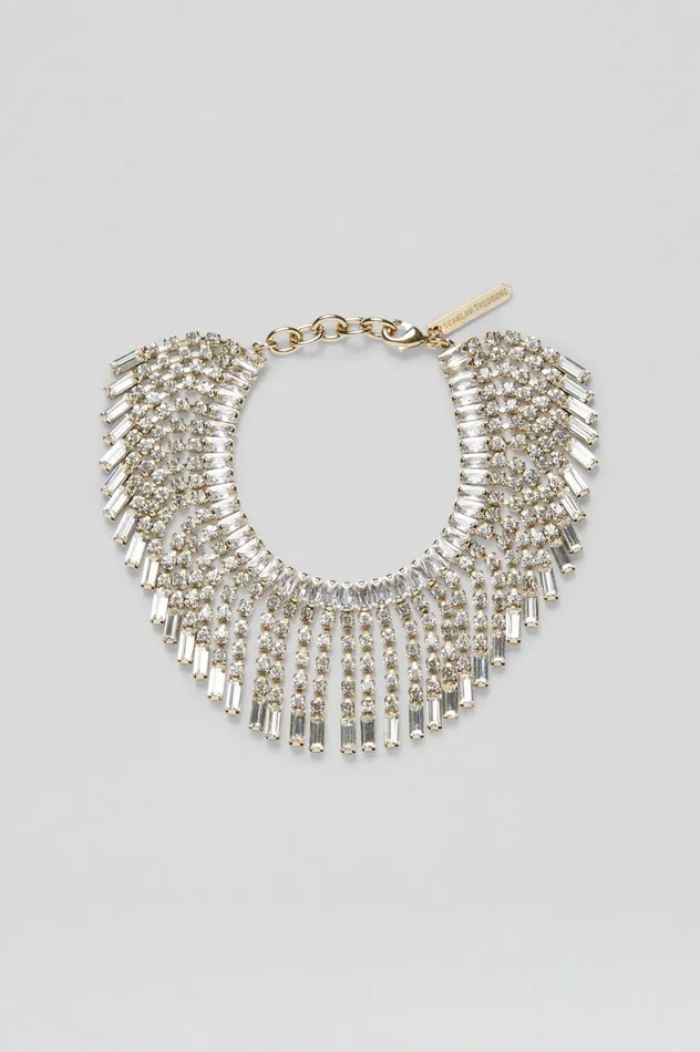 Jewelry Women Scanlan Theodore DIAMANTE DECO FRINGE BRACELET Lightgoldcrystal Jewelry Women Scanlan Theodore DIAMANTE DECO FRINGE BRACELET Lightgoldcrystal