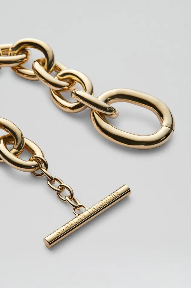 Jewelry Women Scanlan Theodore OVAL LINK CHAIN BRACELET Lightgold Jewelry Women Scanlan Theodore OVAL LINK CHAIN BRACELET Lightgold