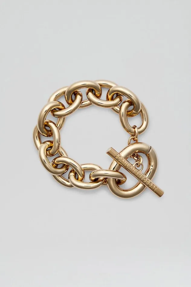Jewelry Women Scanlan Theodore OVAL LINK CHAIN BRACELET Lightgold Jewelry Women Scanlan Theodore OVAL LINK CHAIN BRACELET Lightgold