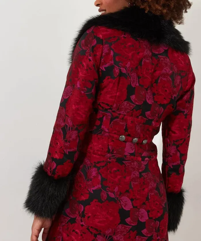 Joe Browns Coats and Jackets Women Dramatically Different Coat Red