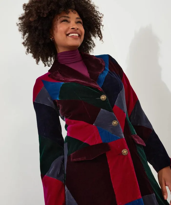 Joe Browns Coats and Jackets Women Perfectly Patchwork Coat Multi
