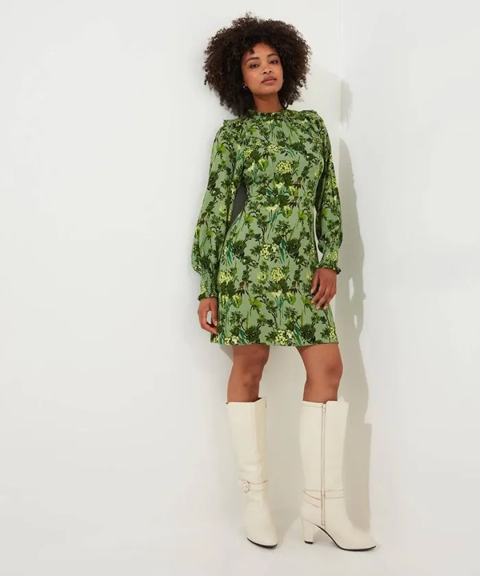 Joe Browns Dresses Women Florence Frill Dress Green
