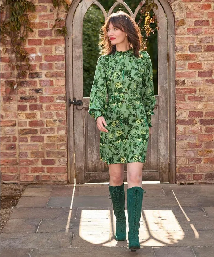 Joe Browns Dresses Women Florence Frill Dress Green Joe Browns Dresses Women Florence Frill Dress Green