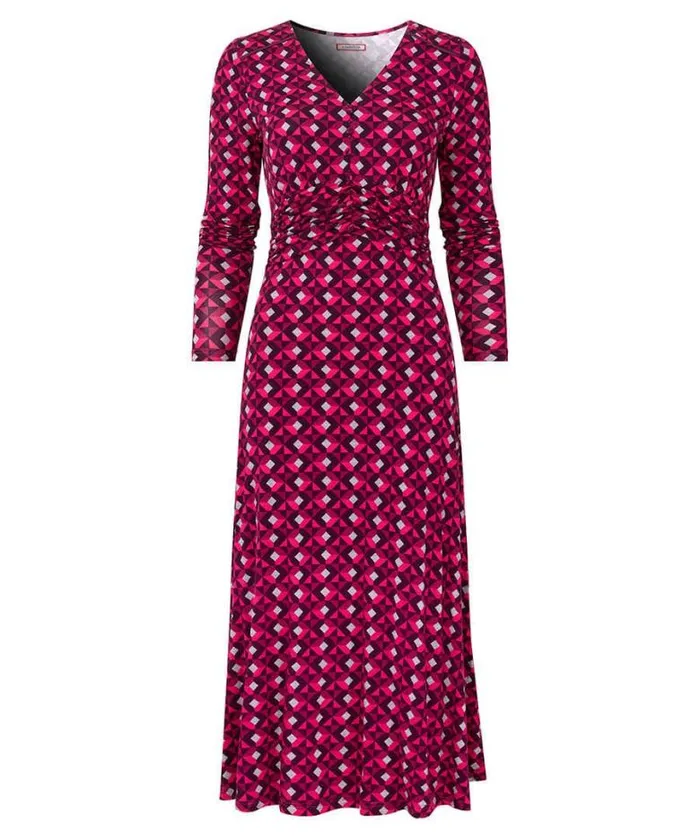 Joe Browns Dresses Women Glorious Geo Jersey Dress Pink Joe Browns Dresses Women Glorious Geo Jersey Dress Pink