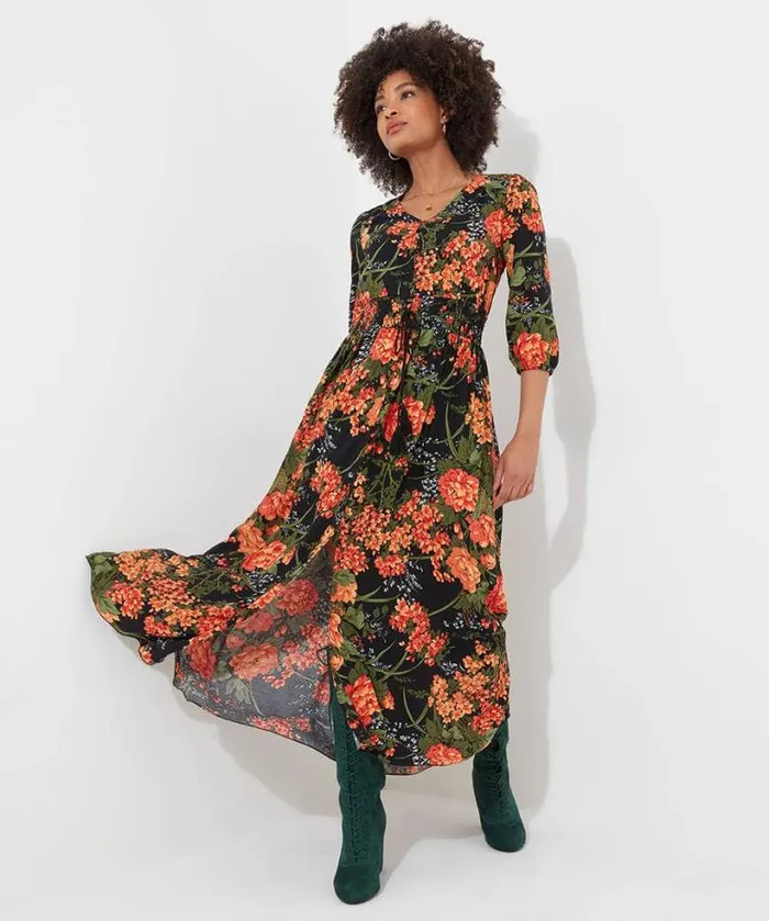 Joe Browns Dresses Women Sienna Florals Dress Black