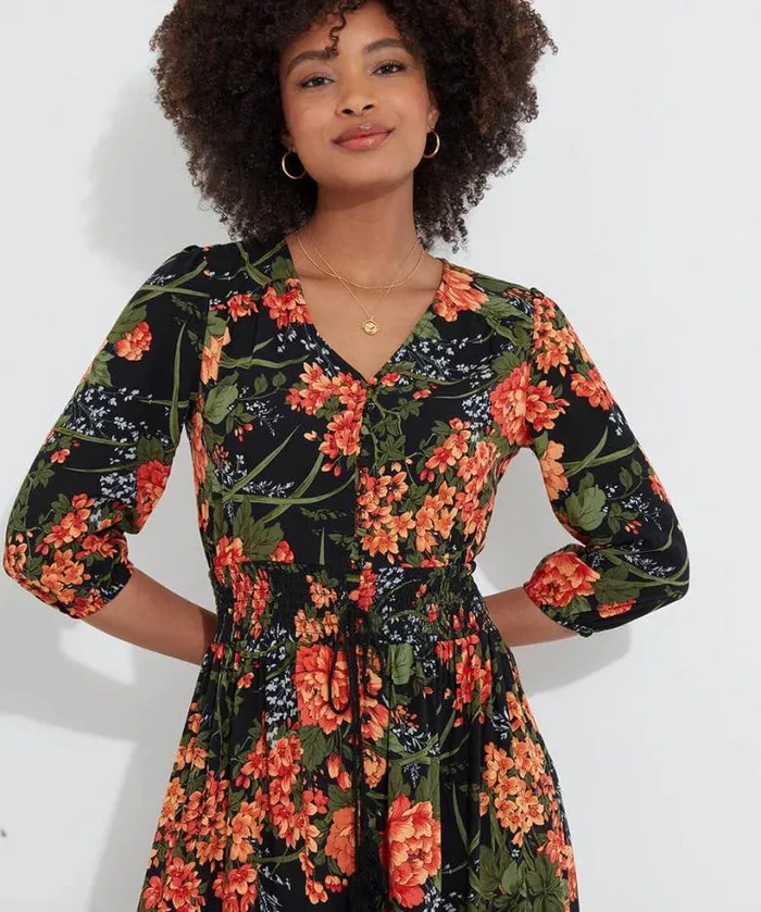 Joe Browns Dresses Women Sienna Florals Dress Black Joe Browns Dresses Women Sienna Florals Dress Black
