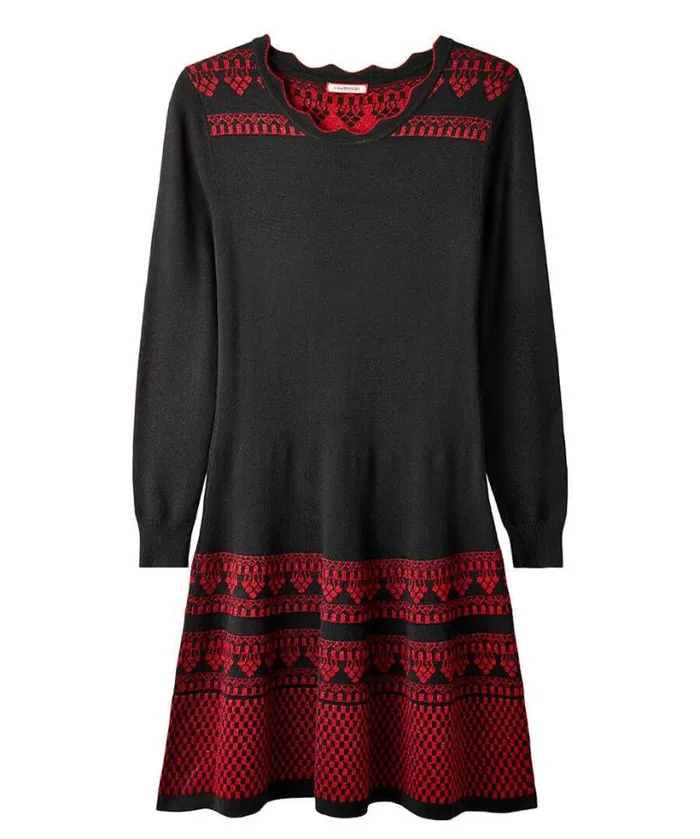 Joe Browns Knitwear and Cardigans Women Glamorous Glitter Knit Dress With Snood Black Joe Browns Knitwear and Cardigans Women Glamorous Glitter Knit Dress With Snood Black