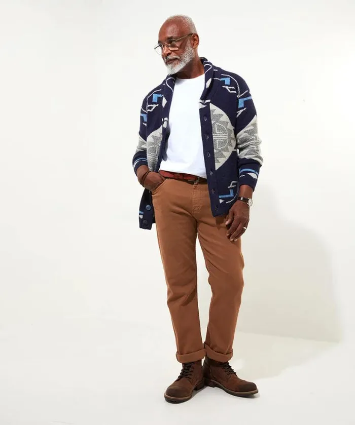 Joe Browns Knitwear Men Aim For Adventure Cardigan Navy