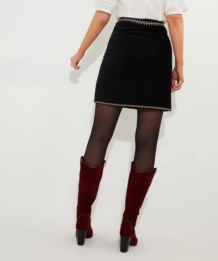 Joe Browns Skirts Women Embroidered Skirt Black Joe Browns Skirts Women Embroidered Skirt Black